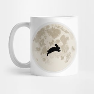 Rabbit on Moon Mug